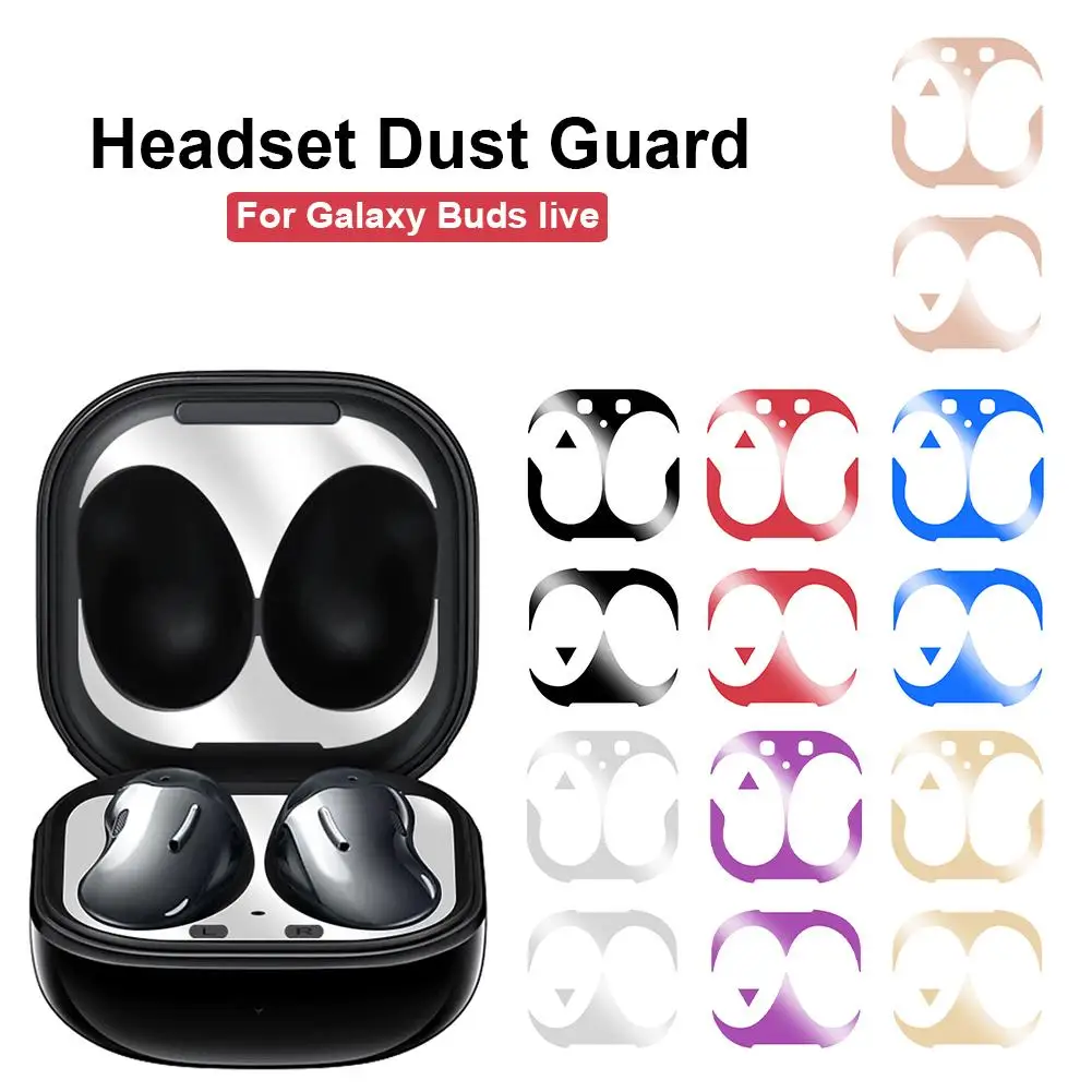 

Earphone Charging Box 7 Colors Dust Guard Protective Sticker for Samsung Galaxy Buds Live Earphone Charging Box Accessories