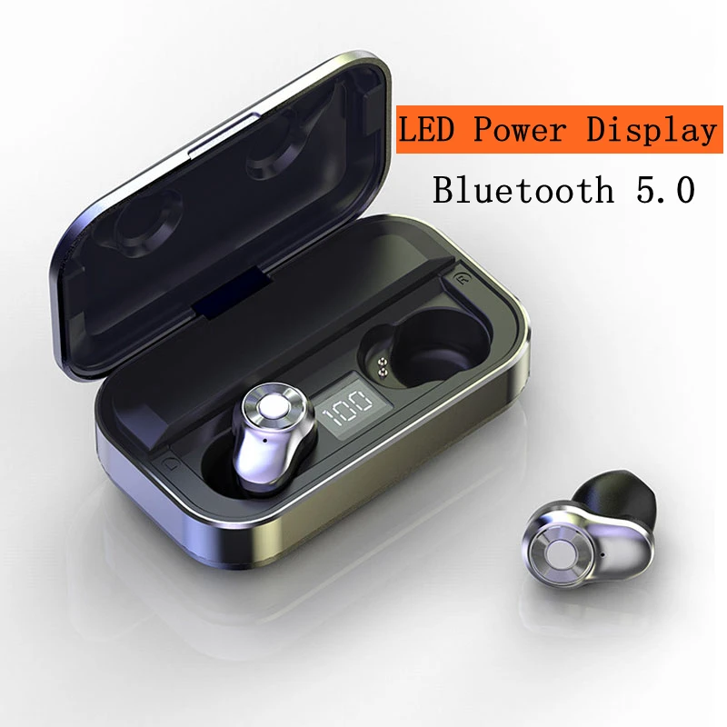 

In Ear Wireless Earphones Handsfree Bluetooth Earphone Noise Canceling Wireless Headphones HD Bass Headset for Xiaomi Note 8 Pro