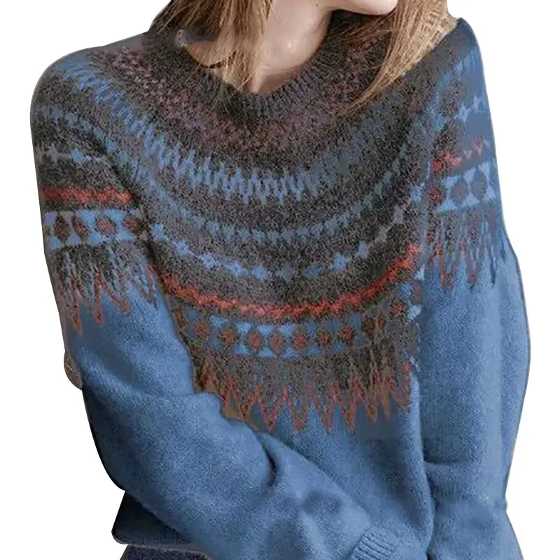 Женский модный Повседневный цветной свитер, цветная рубашка с длинными рукавами, Вязаный топ с v-образным вырезом, свободное вязаное пальто 2XL