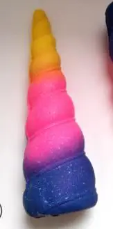 Кавайный Кот флеш-накопитель в виде единорога колпачок сжимающийся медленно поднимающийся карандаш держатель мягкие для сжатия Игрушка снятие стресса Рождественский подарок антистрессовый для детей - Цвет: raibow ice cream