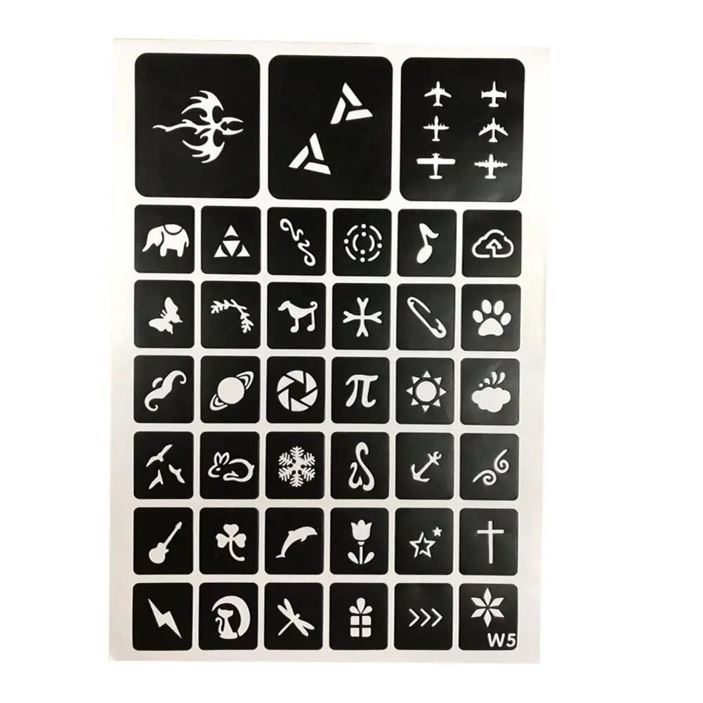 30 Colors Diamond Flash Glitter Powder Template Tattoo Set 60 Flash Template Set For Adult Kids Face Body Art Painting Makeup