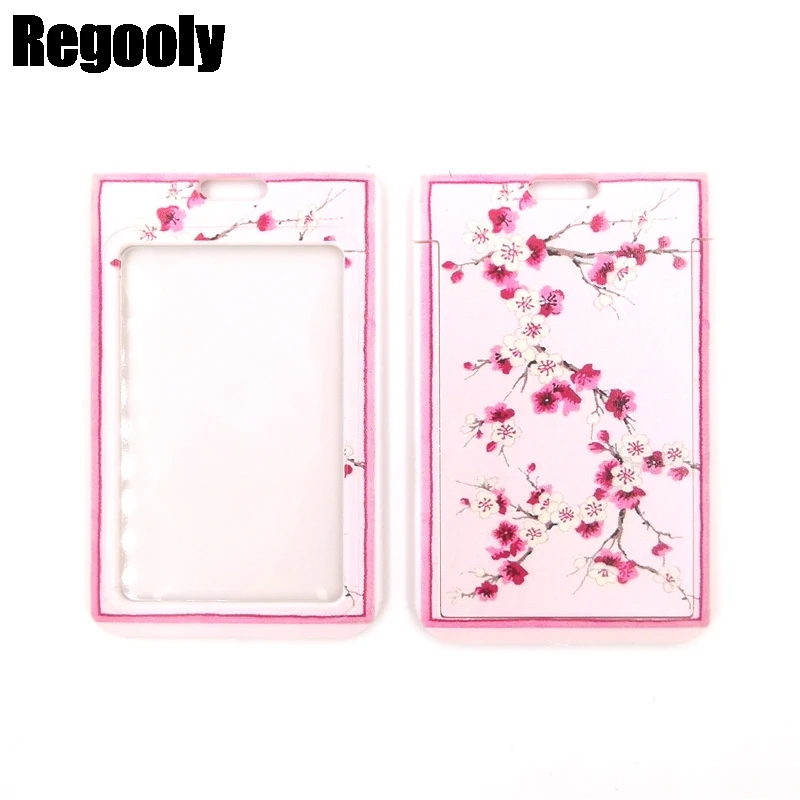 Pink Cherry Blossom Lanyard with Card Holder and Phone Accessory