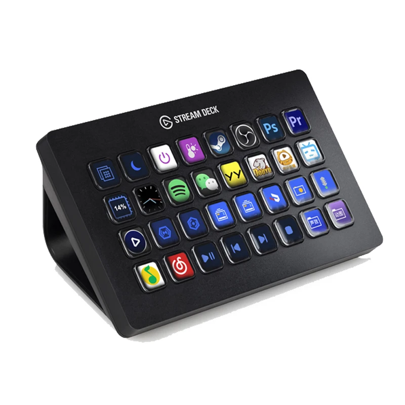 Elgato Stream Deck Xl 32 Personalizzato Led Key Video Audio Game Streaming Usb Twitter Gioco Cattura Obs Twprurito Tipeee Xsplit