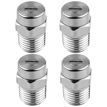 

BMBY-4 Pcs Pressure Washer Surface Cleaner Nozzle Replacement Thread Type Spray Nozzle to Water Broom and Undercarriage Cleaner,