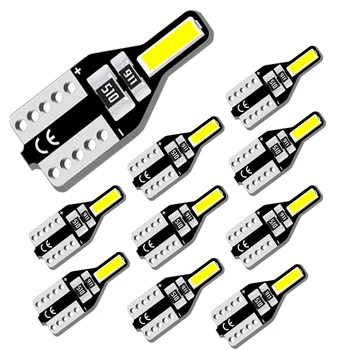 

10x T10 W5W LED Door light for BMW E90 E60 X5 E70 E87 X3 F25 E53 E93 F20 E53 X6 E71 White Auto Lamp 6000K 12V high quality 7020