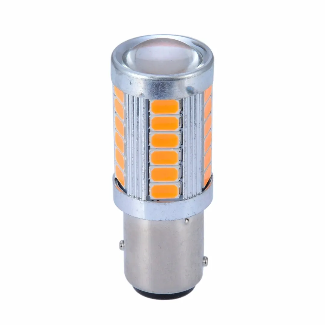 2pcs 1157 5630 33SMD LED Brake Stop Reverse Backup Turn Signal Light Bulb Amber Stop Lamp For Auto Truck SUV