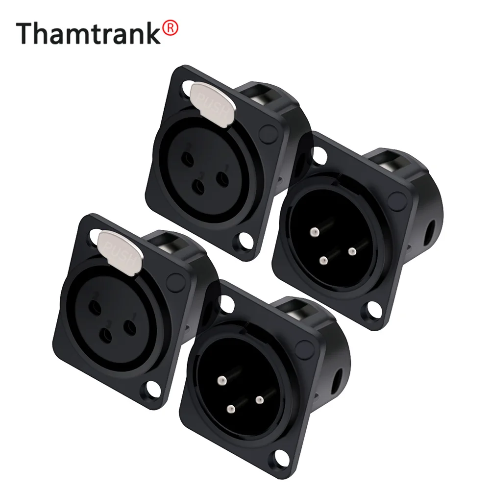10pcs XLR 3-pole Nickel-plated Male Plug Socket Female Audio Jack Panel Mount Chassis Microphone MIC Wire Connector | Обустройство