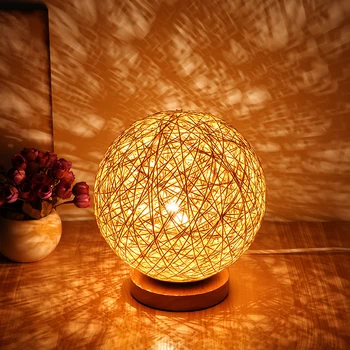 

USB Sepak Takraw Night Light Vintage Desk Table Lamp Starry Night Light Living Room Bedroom Home Holiday Christmas Decorations