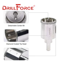 Drillforce 16-100mm scie cloche noyau foret ouvre outils de coupe pour Mable céramique verre avec foret central 2