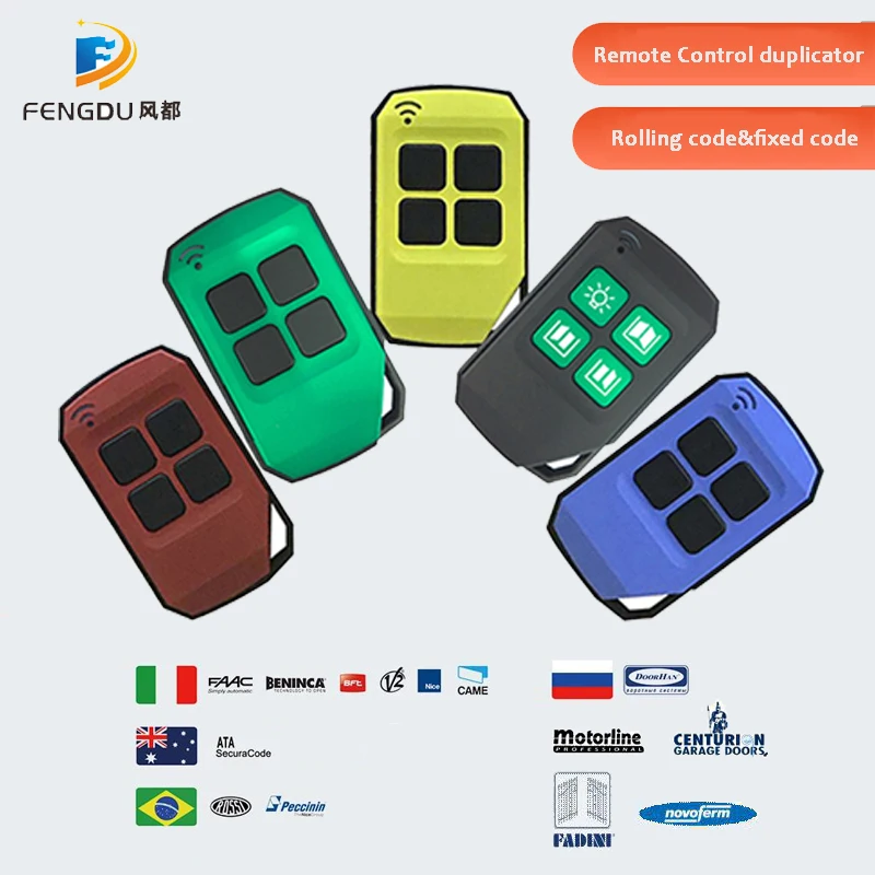 4 Chiavi 433Mhz Chiave Duplicatore Porta Garage Copia Universale Telecomando Clonazione Cancello Elettrico Telecomando