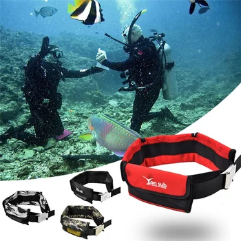 

Scuba Adjustable 4/3 Pocket Diving Weight Belt With Stainless Steel Buckle Water Sport Equipment For Underwater Hunting 4 Colors
