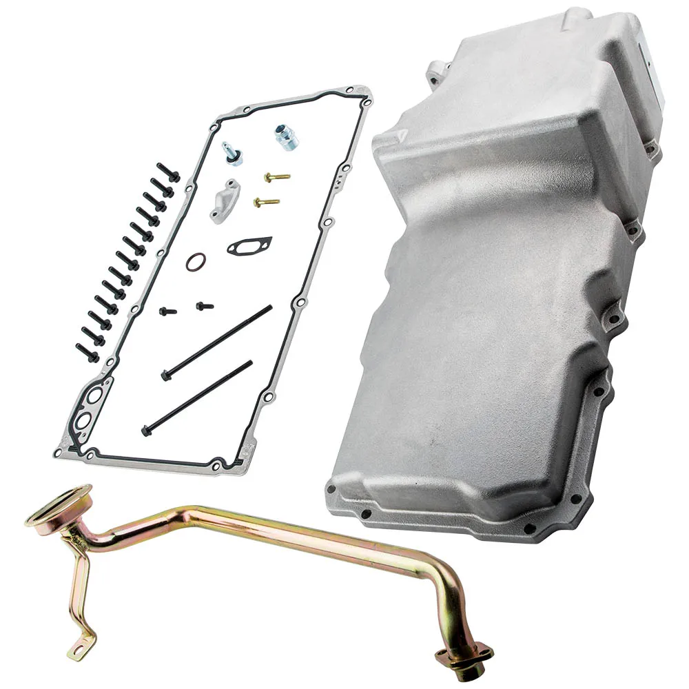 Rear Oil Sump Pan For Ls Engine Ls1 Ls2 Ls3 Ls6 4.8l 5.3l 5.7l 6.0l 6