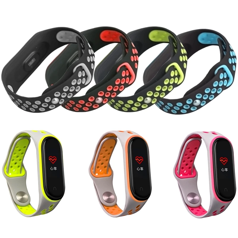 Силиконовый ремешок для mi Band 4, замена для Xiaomi mi band 4, спортивный браслет Aurora, ремешок на запястье, Смарт-часы
