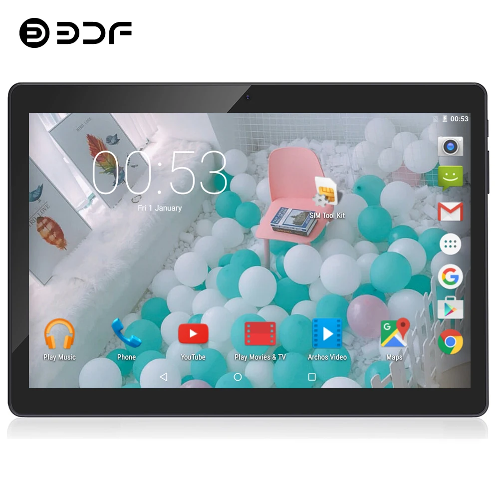 BDF 10 дюймов Оригинал 3G телефонные звонки Планшеты Android 7 0 четырехъядерный CE бренд