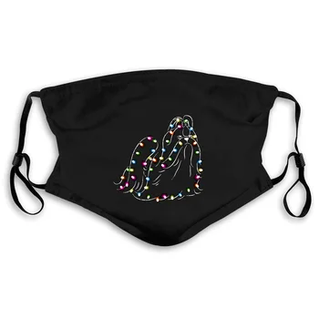 

Shih tzu Christmas Lights Shih tzu Xmas Tree New Mens Mouth Mask Women's kid PM2.5