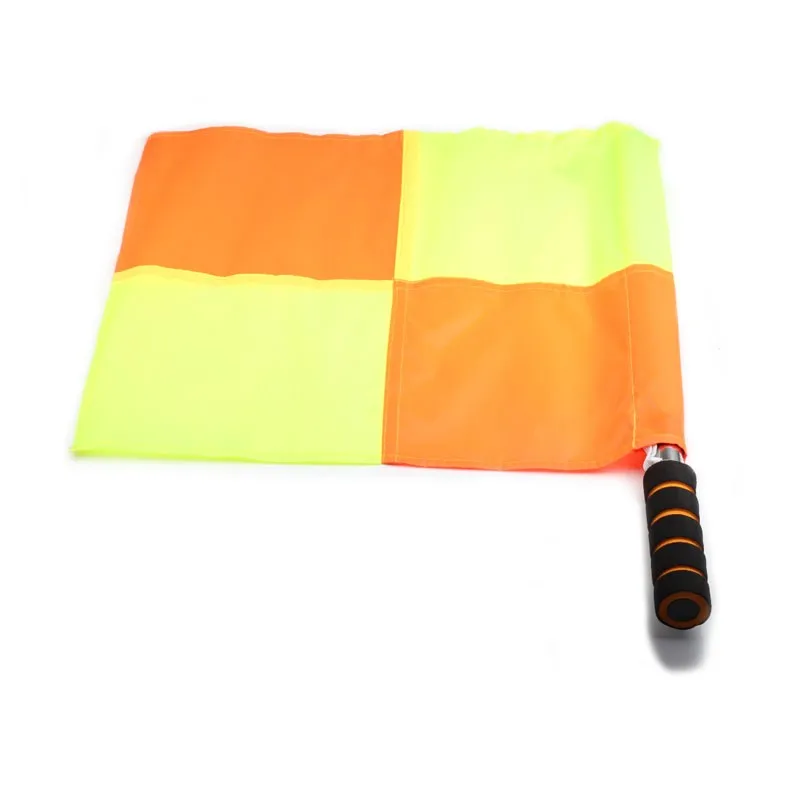Football Match Flags Referee Equipment Football Judge Linesman Sideline Fair Play Sports Soccer Referee Flags With Carrying Bag