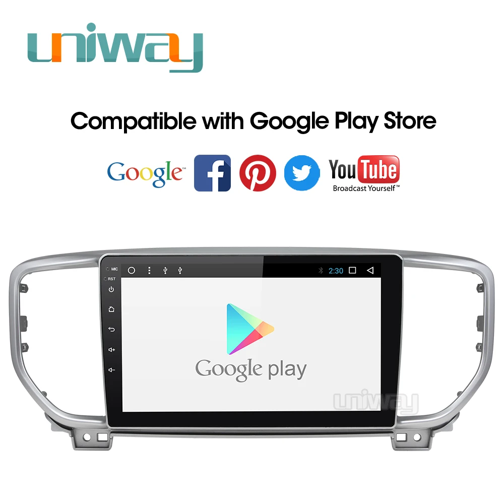 Uniway A19KX5 android 8 1 автомобильный dvd для kia sportage kx5 2018 2019 Автомобильный Радио Стерео gps