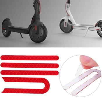 

Front Rear Wheel Reflective Sticker For Xiaomi M365 Tyre Cover Shell Reflective Sticker Electric Scooter Skateboard Parts