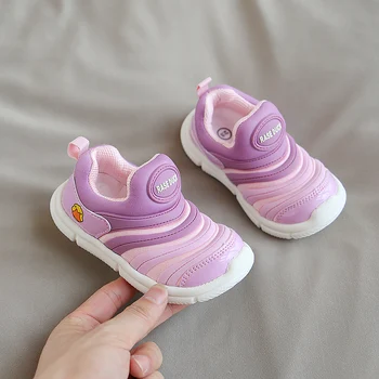 

2020 Autumn Girls Boys Casual Shoes Cartoon Elastic Fabric Comfortable Baby Toddler Shoes Soft Bottom Outdoor Children Shoes