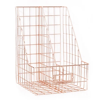 

Desk Organizer Bedroom Stationery Home Office Mesh Book Shelf File Holder azine Rack Management