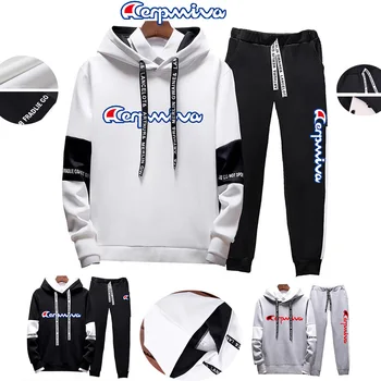 

Men's Fashion sports sets 2-piece suit outdoor Men's Clothing hoodies and trousers Men's Sets Spring and Autumn hoodie