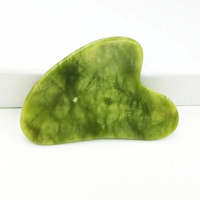 Natural Jade Stone Gua Sha Gouache Scraper For Body Neck Home Sse Face Lift Back Pressotherapy Cellulite Massager Tools Devices