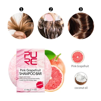 

2019 New PURC Basin White Shampoo Soap Deeply hydrating for dry hair and Organic plant extract hair soap TSLM1