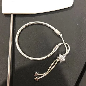 

LIMSNew product 2019100% 925 sterling silver pavé stars bracelet rope 598528C01