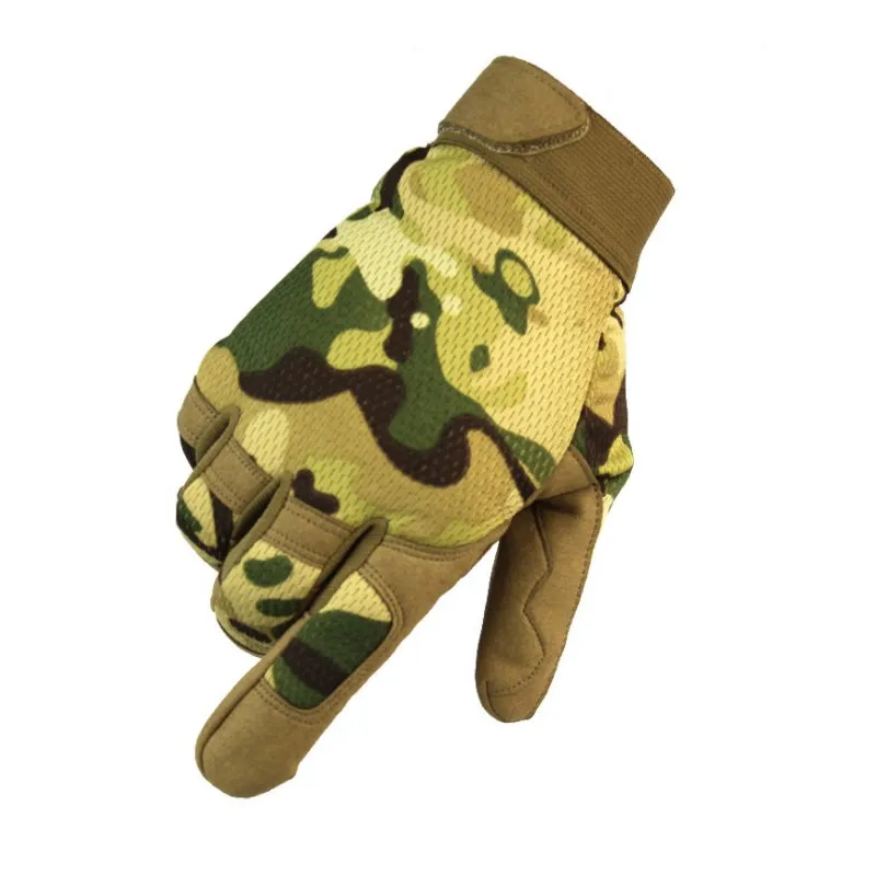 

Summer Breathable Tactical Gloves Man Protection Anti Slip Wear Resistant Outdoor Work Motorbike Riding Full Finger Black Gloves
