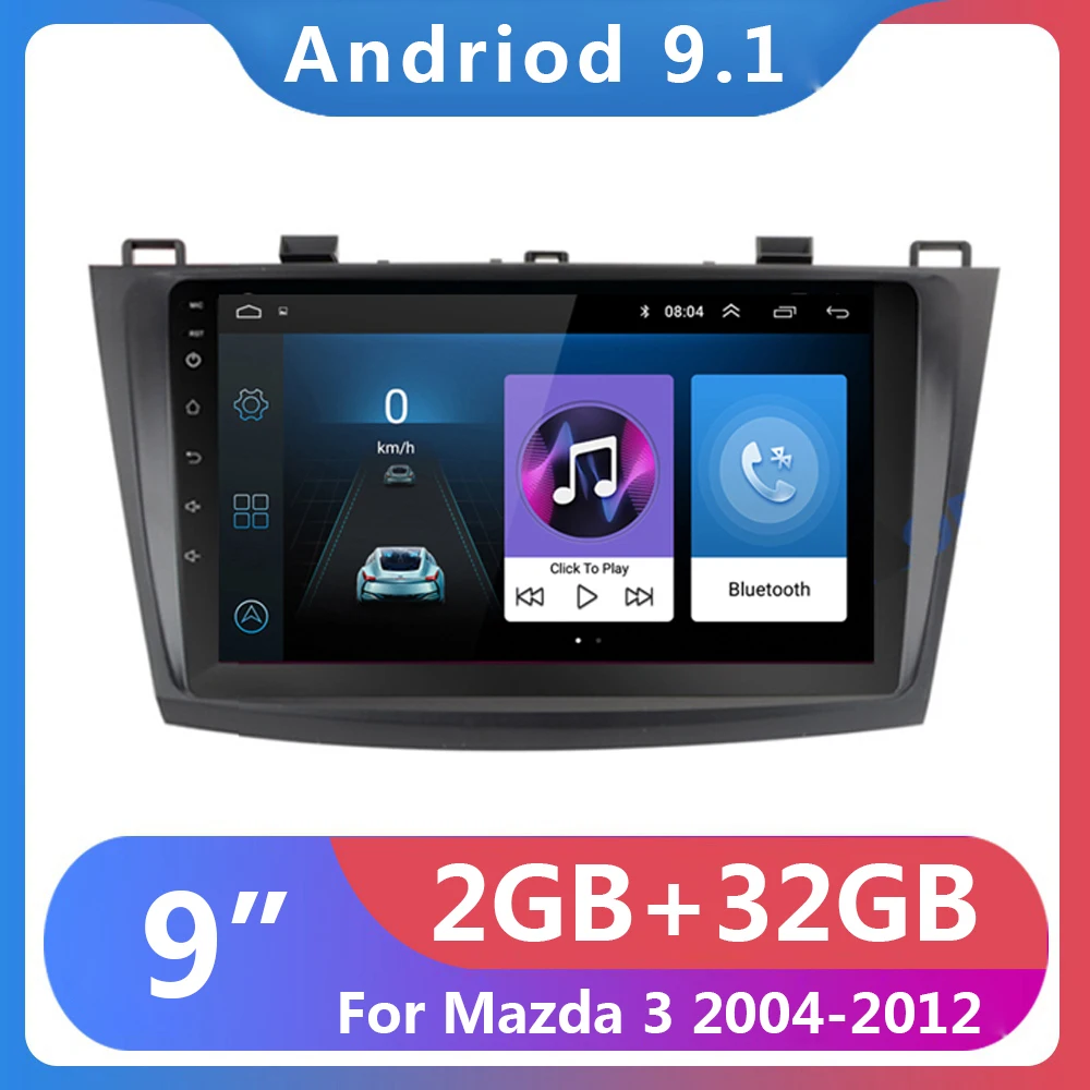 9 &quotдля Mazda 3 Mazda3 2004-2012 Android 1 автомобильный DVD GPS Радио стерео WIFI бесплатная карта