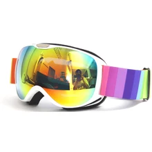 Anti-UV400 детские лыжные очки двухслойные линзы, очки для велоспорта, солнцезащитные очки детские трехслойная губка HD очки для скалолазания