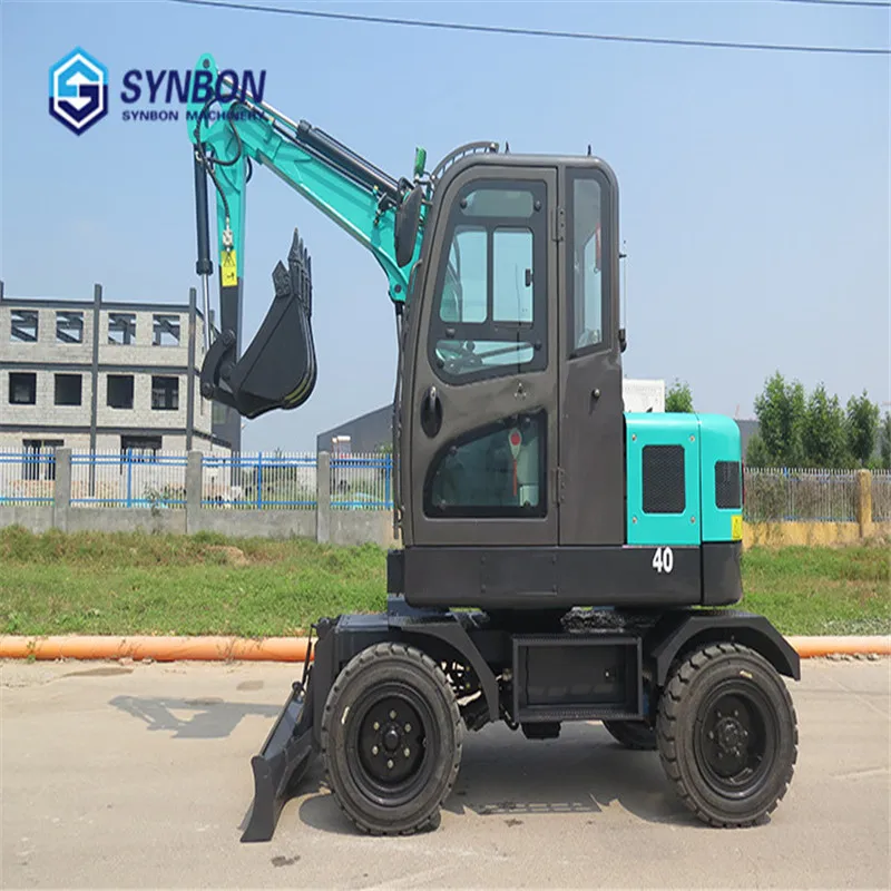 Колесный экскаватор SYNBON SYL604E 4 тонны небольшой гидравлический