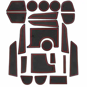 

Cup Holder Console Door Pocket Liner Insert Mat Set For Dodge Charger 2015-20