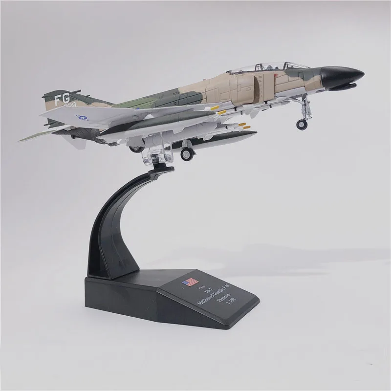 1/100 масштаб военный США Макдоннелл Дуглас F-4C Phantom II истребитель литой металлический самолет модель игрушки для коллекции