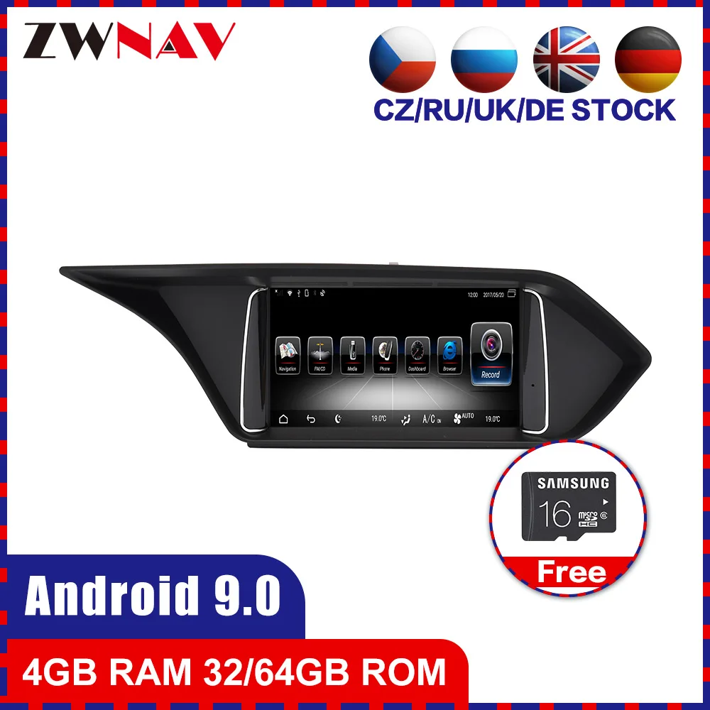 4+ 64 Android 9,0 автомобильный стерео dvd-плеер gps ГЛОНАСС Navi для MERCEDES-BENZ E W212 2009- Аудио Видео Мультимедиа Радио головная установка