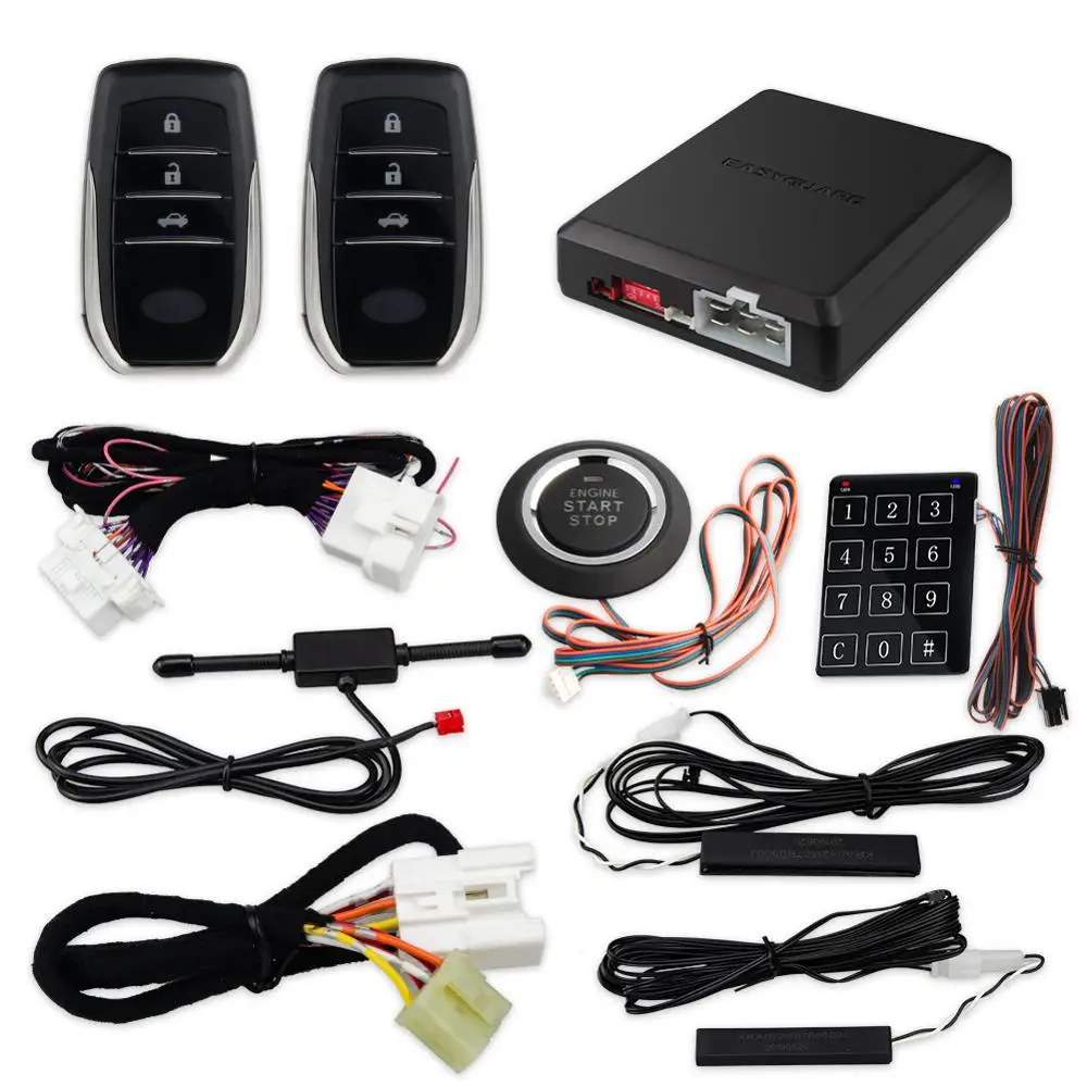 EASYGUARD CAN BUS plug and play fit for toyota RAV4 2010-2018 PKE kit push button start remote start passive keyless entry