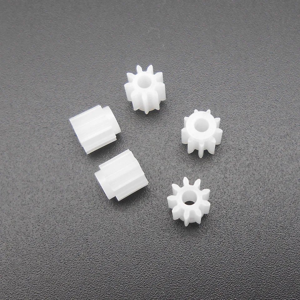 10 Teeth Motor Pinion Gear GRASAKY 5pcs 0.25 Module 10 Teeth Brass Gear 1mm Tight Fit Small Brass Gear For DIY