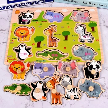 

Best Sale Wooden Children Cute Cartoon English Math Dinosaur Peg Game Early Learning Education Wooden Toy Educational Gift