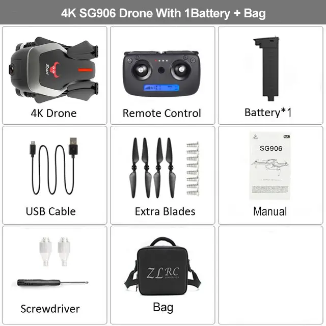 4K 1B Bag B HGIYI SG906 gps Дрон с 4K HD камерой Квадрокоптер 5G wifi FPV Бесщеточный двигатель RC Дрон складной вертолет Selife дроны VS E58 - Цвет: 4K 1B Bag B