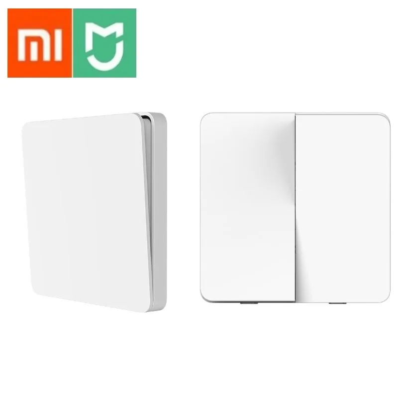 Оригинальный умный выключатель Xiaomi Mijia настенный с одним двойным открытием два