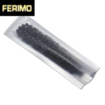 

100Pcs Clear Sliver Pink Open Top Pure Aluminum Foil Package Bags Pure Mylar Foil Vacuum Heat Seal Pack Pouches Food Storage Bag