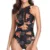 Print One Piece Swimsuit Net Swimwear Women Body Suits Push Up Bathing Suit Piecework Beach Swim Pool 2021 Женский Купальник