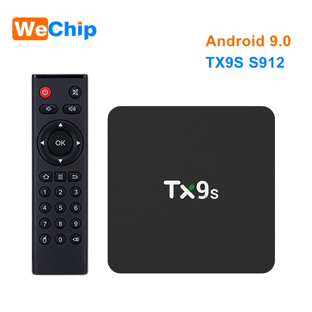 TX9S Smart Android 9,0 tv BOX Amlogic S912 Восьмиядерный Mali-T820MP3 GPU 2 ГБ DDR3 8 Гб 2,4 г Wifi телеприставка 4K HD box медиаплеер
