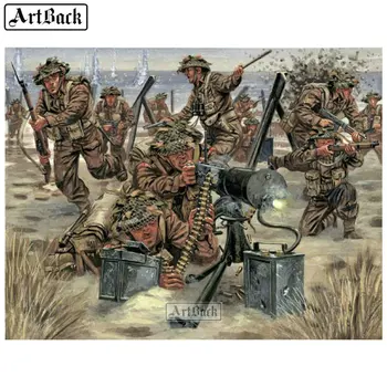 

Diamond Painting War Soldier Portrait 5d full square & round diamond mosaic 3d diamond embroidery crafts