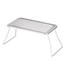 

TOMSHOO Portable Outdoor Folding Camping Grill Titanium BBQ Grill Grate Ultralight Mini Table for Camping Hiking Picnic Barbecue