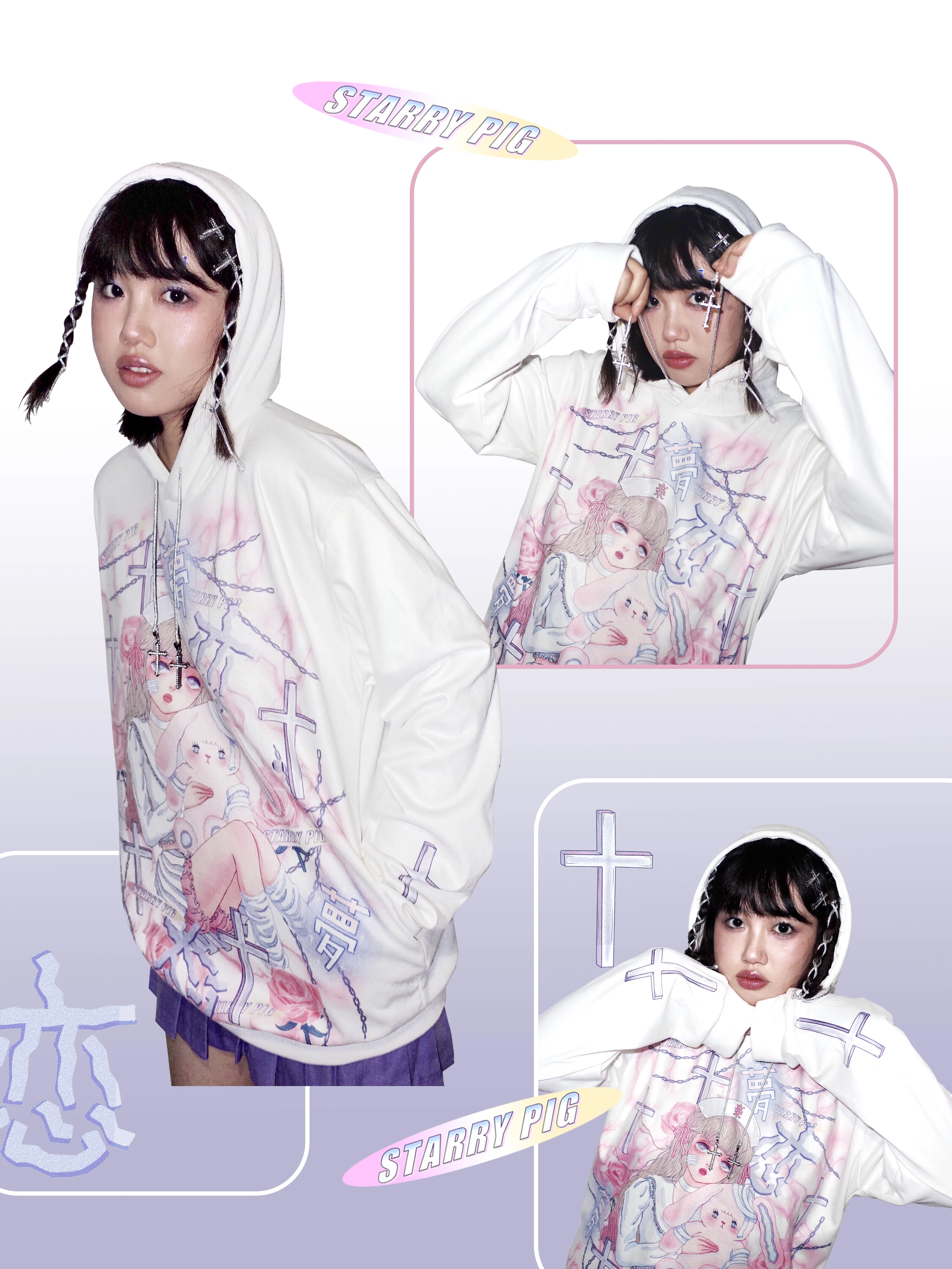 STARRY UFF Original Design resell Japanese Little Nurse Cross 
