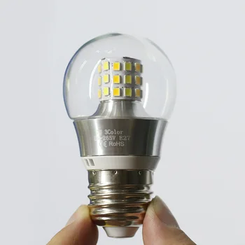 

LED Bulb E27E14 Edison Screw Light Source Highlight Color Changing Dimming 7W Energy Saving Household Lighting Lamp Chandelier L