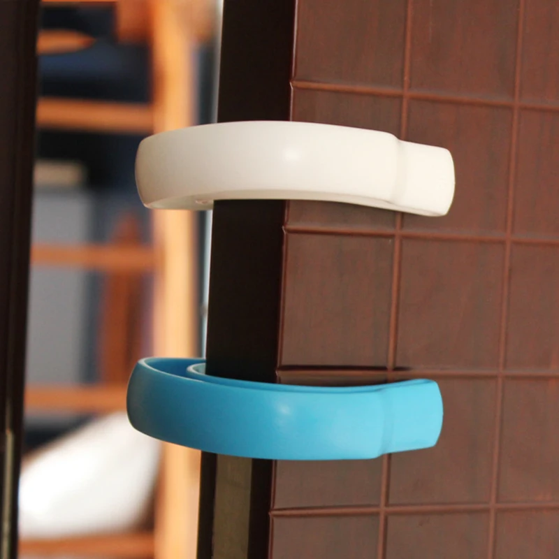 Baby Door Stopper Holder Green White Child Finger Protecter Crash Pad | Мать и ребенок