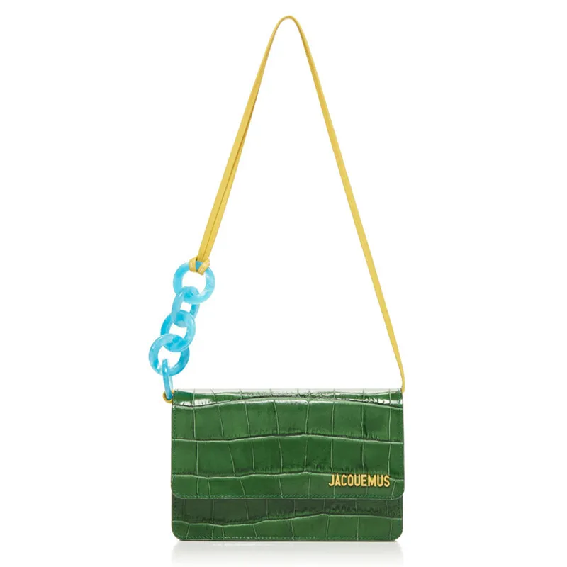 

Unique Designer Chain Crossbody Bags Women Handbags 2019 New Mini Crocodile Letter Ring Shoulder Messenger Bag Sac A Main