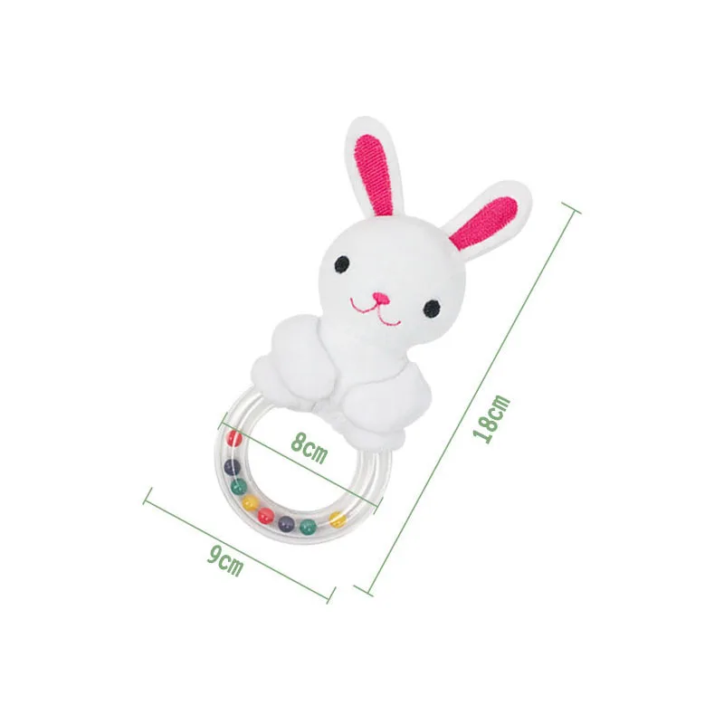 Baby Toys 0-12 Months Animal Cute Pig Shape Toys for Newborns Rattle Education Bells Elephant Early Baby Monkey Horse Hand